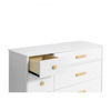 Picture of Lolly 6 Drawer Double Dresser - White & Natural - By Babyletto
