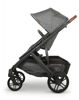 Picture of VISTA V2 Stroller - GREYSON (charcoal melange/carbon frame and saddle brown leather) - by Uppa Baby