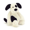 Picture of Bashful Black & Cream Puppy Medium 12" x 5"  by Jellycat