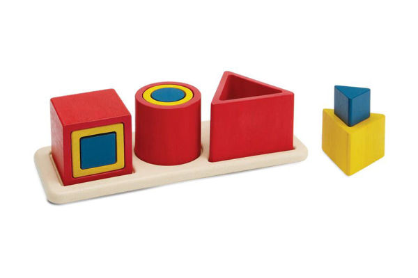 Picture of Matching & Nesting Shapes Puzzle - Unit Link - by Plan Toys