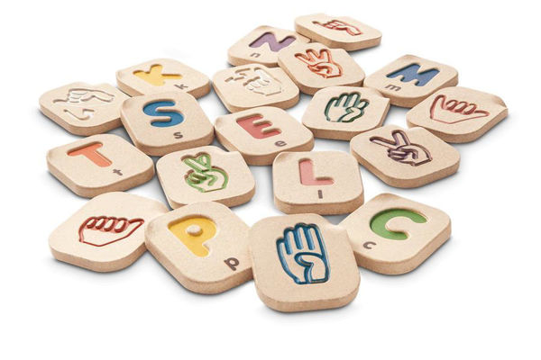 Picture of Hand Sign Alphabet A-Z - by Plan Toys