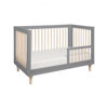 Picture of Lolly 3-in-1 Crib - Grey and Washed Natural - By Babyletto
