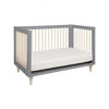 Picture of Lolly 3-in-1 Crib - Grey and Washed Natural - By Babyletto