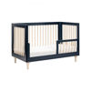 Picture of Lolly 3-in-1 Crib - Navy and Washed Natural - By Babyletto