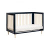 Picture of Lolly 3-in-1 Crib - Navy and Washed Natural - By Babyletto