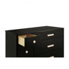 Picture of Lolly 6-Drawer Double Dresser - Black and Washed Natural - By Babyletto