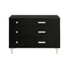 Picture of Lolly 6-Drawer Double Dresser - Black and Washed Natural - By Babyletto