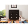 Picture of Lolly 3-Drawer Changer Dresser with Removable Changer Tray - Black and Washed Natural - By Babyletto