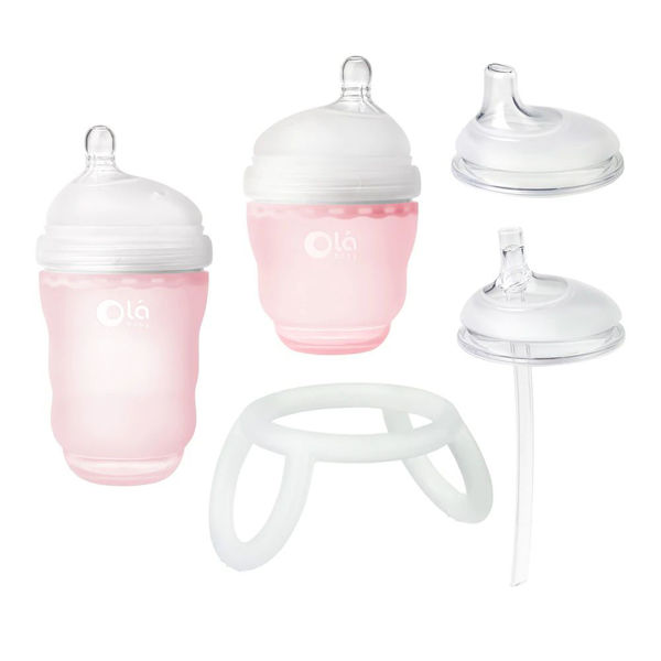 Picture of Gentle Bottle Transitional Set - Rose - from Ola Baby