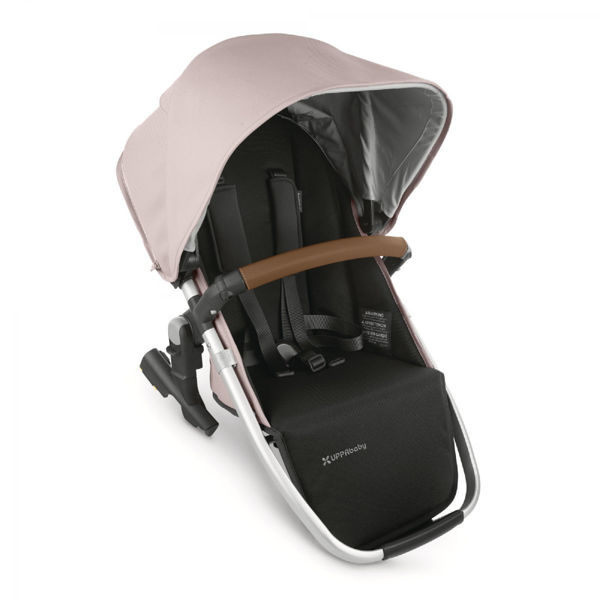 Picture of RumbleSeat for Vista Stroller V2 - ALICE (dusty pink/silver/saddle brown leather) - by Uppa Baby