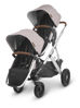 Picture of RumbleSeat for Vista Stroller V2 - ALICE (dusty pink/silver/saddle brown leather) - by Uppa Baby