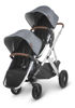Picture of RumbleSeat for Vista Stroller V2 - GREGORY (blue melange/silver/saddle brown leather) - by Uppa Baby