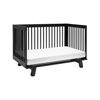 Picture of Hudson 3-in-1 Convertible Crib Black with Toddler Bed Conversion Kit- By Babyletto
