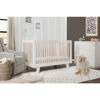 Picture of Hudson 3-in-1 Convertible Crib White and Washed Natural with Toddler Bed Conversion Kit- By Babyletto