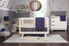 Picture of Hudson 3-in-1 Convertible Crib White and Washed Natural with Toddler Bed Conversion Kit- By Babyletto