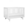 Picture of Hudson 3-in-1 Convertible Crib White with Toddler Bed Conversion Kit- By Babyletto