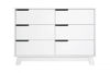 Picture of Hudson 6-Drawer Solid White Double Dresser - by BabyLetto