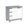 Picture of Hudson 3-Drawer Changer Dresser Grey and White with Removable Changing Tray - by Babyletto