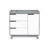 Picture of Hudson 3-Drawer Changer Dresser Grey and White with Removable Changing Tray - by Babyletto