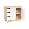 Picture of Hudson 3-Drawer Changer Dresser Washed Natural and White with Removable Changing Tray - by Babyletto