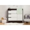 Picture of Hudson 3-Drawer Changer Dresser Espresso and White with Removable Changing Tray - by Babyletto