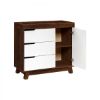 Picture of Hudson 3-Drawer Changer Dresser Espresso and White with Removable Changing Tray - by Babyletto