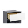 Picture of Hudson Nightstand with USB Port in Grey and White - by BabyLetto