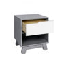 Picture of Hudson Nightstand with USB Port in Grey and White - by BabyLetto