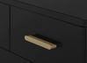 Picture of 4 Drawer Dresser with Changer - Black finish with  Melted Bronze Feet - by Delta