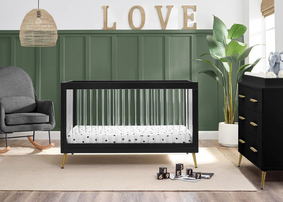 Delta black hot sale crib