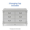 Picture of Juliette 6 Drawer Dresser with Changing Top - Moonstruck Grey