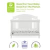 Picture of Juliette 6-in-1 Convertible Crib with toddler guardrail -  Bianca White