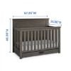 Picture of Caden 4-In-1 Crib with Storage Drawer - Rustic Grey | Simmons Baby