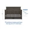 Picture of Caden 4-In-1 Crib with Storage Drawer - Rustic Grey | Simmons Baby