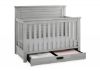 Picture of Caden 4-In-1 Crib with Storage Drawer - Rustic Mist | Simmons Baby