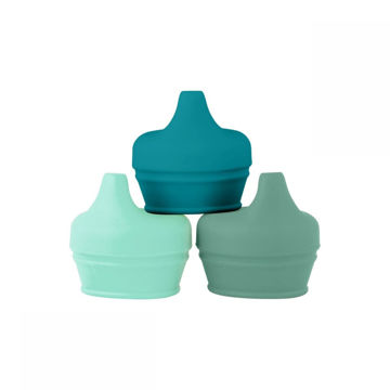 Picture of SNUG Universal Silicone Sippy Lids 3 Pack - Green | By Boon