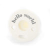 Picture of Hello World Bubbi Pacifier | Bella Tunno