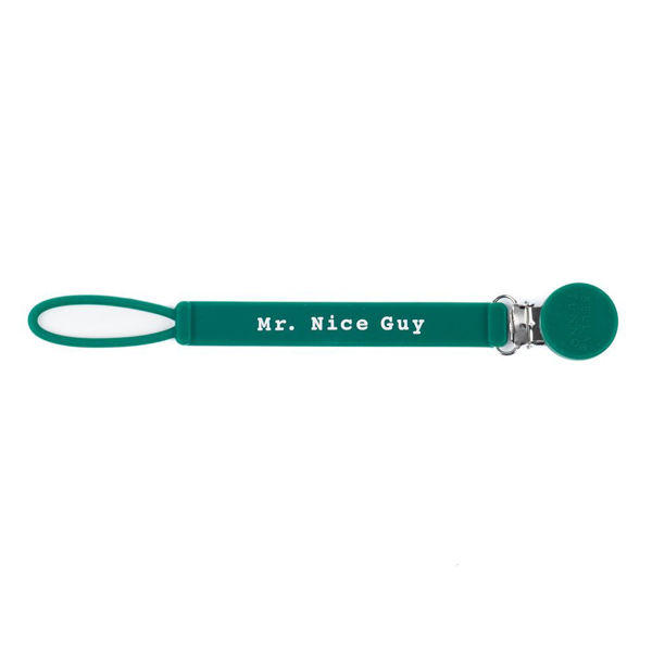 Picture of Mr Nice Guy Signatuer Pacifier Clip - by Bella Tunno
