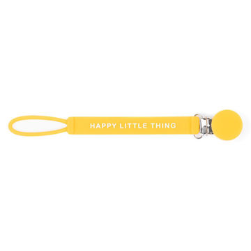 Picture of Happy Little Thing Signatuer Pacifier Clip | Bella Tunno