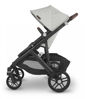 Picture of VISTA V2 Stroller - ANTHONY - white and grey chenille/chestnut leather/carbon frame - by Uppa Baby