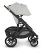 Picture of VISTA V2 Stroller - ANTHONY - white and grey chenille/chestnut leather/carbon frame - by Uppa Baby