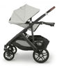 Picture of VISTA V2 Stroller - ANTHONY - white and grey chenille/chestnut leather/carbon frame - by Uppa Baby