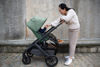 Picture of VISTA V2 Stroller - GWENN (green melange/carbon frame and saddle brown leather) - by Uppa Baby