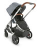 Picture of Cruz V2 Stroller - GREGORY (blue melange/silver/saddle) | By Uppa Baby