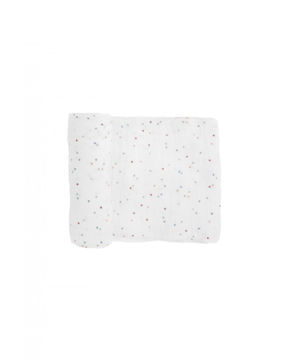 Picture of Cotton Muslin Swaddle Single - Dots by Little Unicorn