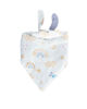 Picture of Deluxe Muslin Reversible Bandana Bib - Rainbows & Raindrops by Little Unicorn