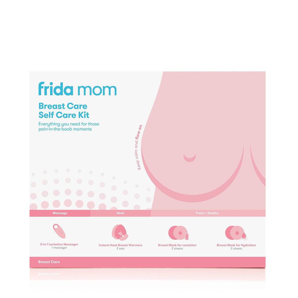 Frida Mom Sore Nipple Set | Cracked Nipple Saline Spray, No-Mess Cream | 2 Piece