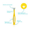 Picture of SmileFrida 2.0 Toothhugger - Toddler Toothbrush - Yellow - by Frida Baby