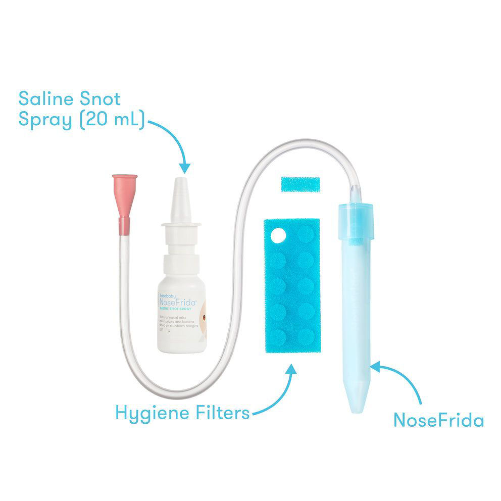 Frida Baby NoseFrida Case + Refills | Cleaning and Storage for  Doctor-Recommended NoseFrida The Snotsucker Nasal Aspirator, Storage Travel  Case