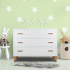 Picture of Caravaggio 3 Drawer White& Walnut | Italian Artist Collection - made in Italy | by Pali Design